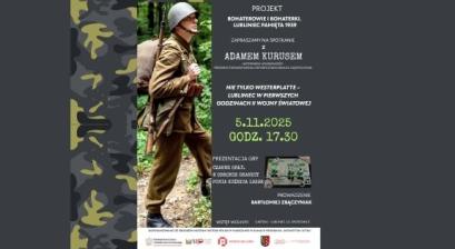 SPOTKANIE Z ADAMEM KURUSEM I PREZENTACJA GRY PLANSZOWEJ "CZARNE ORŁY" BARTŁOMIEJ ZBĄCZYNIAK