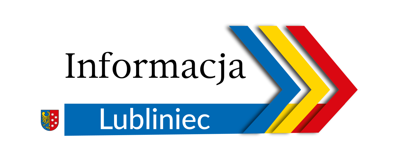 Logo z napisem informacja Lubliniec