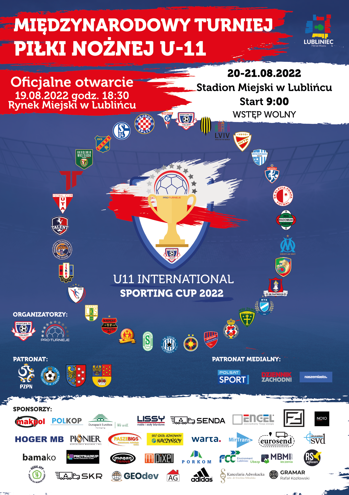 plakat wydarzenia international Sporting cup 2022