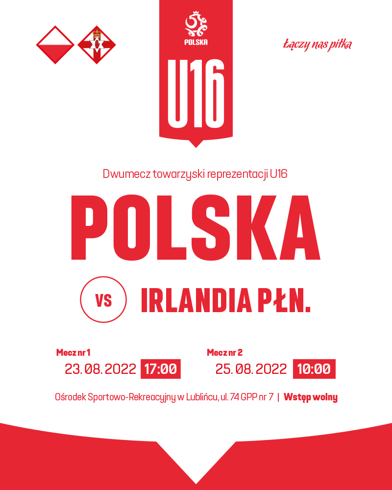 plakat meczu polska Irlandia północna