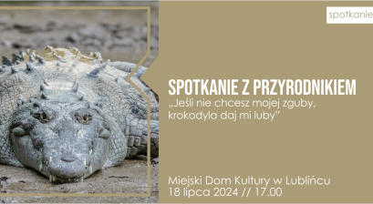 Grafika ze zdjęciem krokodyla 