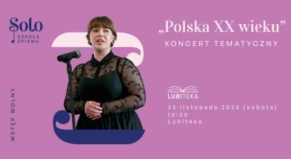 plakat zapraszający na Koncert Piosenek Polskich 
