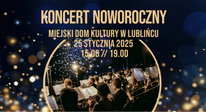 Grafika zapowiadająca wydarzenie ,,Koncert Noworoczny 2025''