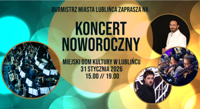Grafika zapowiadająca Koncert Noworoczny 2026