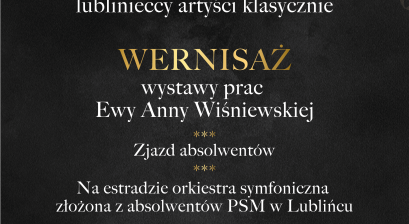 plakat informujący o Koncercie i wernisażu - 1 kwietnia 2026 godz.17.00
