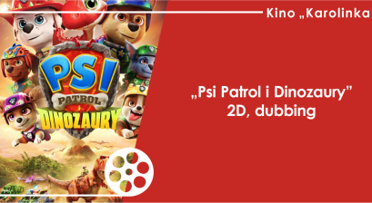Grafika zapowiadająca animację ,,Psi Patrol i Dinozaury'' 