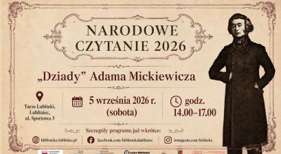 NARODOWE CZYTANIE 2026 NA TARASIE LUBITEKI