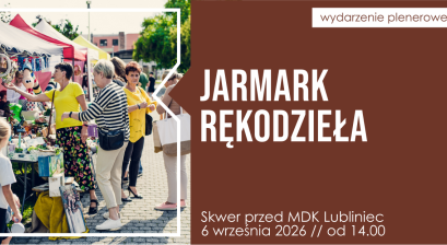 Grafika zapowiadająca wydarzenie Jarmark Rękodzieła 