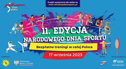 Plakat promujący 11. Edycję Narodowego Dnia Sportu