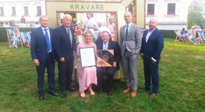 Na zdjęciu przedstawiciele delegacji Miasta Lublińca oraz burmistrz Kravare