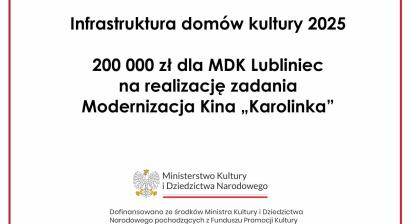 Informacja o dofinansowaniu z Ministerstwa 