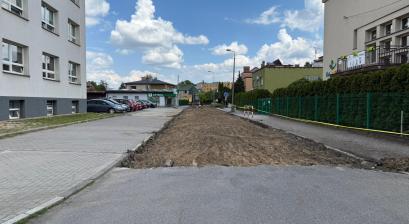 Ulica Majdanek w trakcie przebudowy 