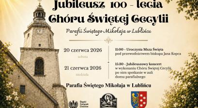 Wieża kościoła oraz nazwa wydarzenia 