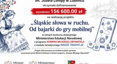 Informacja o dofinansowaniu z Ministerstwa na tle śląskich motywów 