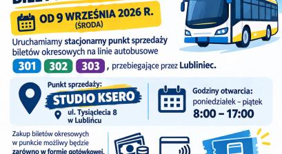 Autobus oraz informacje na temat punktu stacjonarnego 