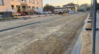 Ulica Majdanek w trakcie przebudowy 