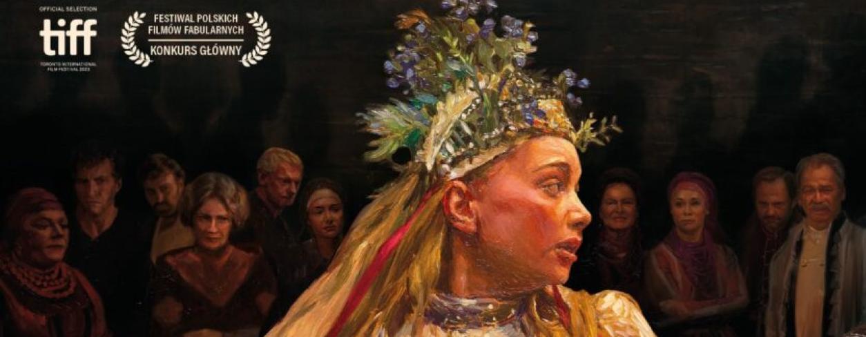 plakat filmu„CHŁOPI” (2D)  z grafiką postaci głównej bohaterki filmu