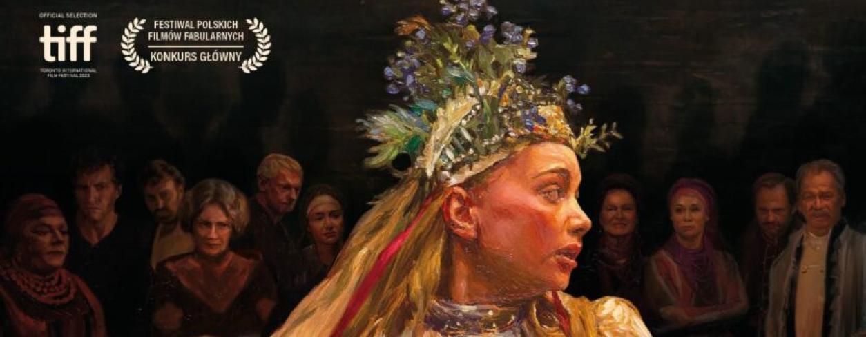 plakat filmu„CHŁOPI” (2D)  z grafiką postaci głównej bohaterki filmu