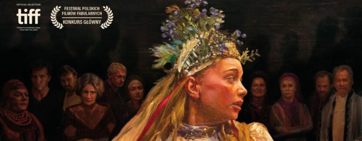 plakat filmu„CHŁOPI” (2D)  z grafiką postaci głównej bohaterki filmu