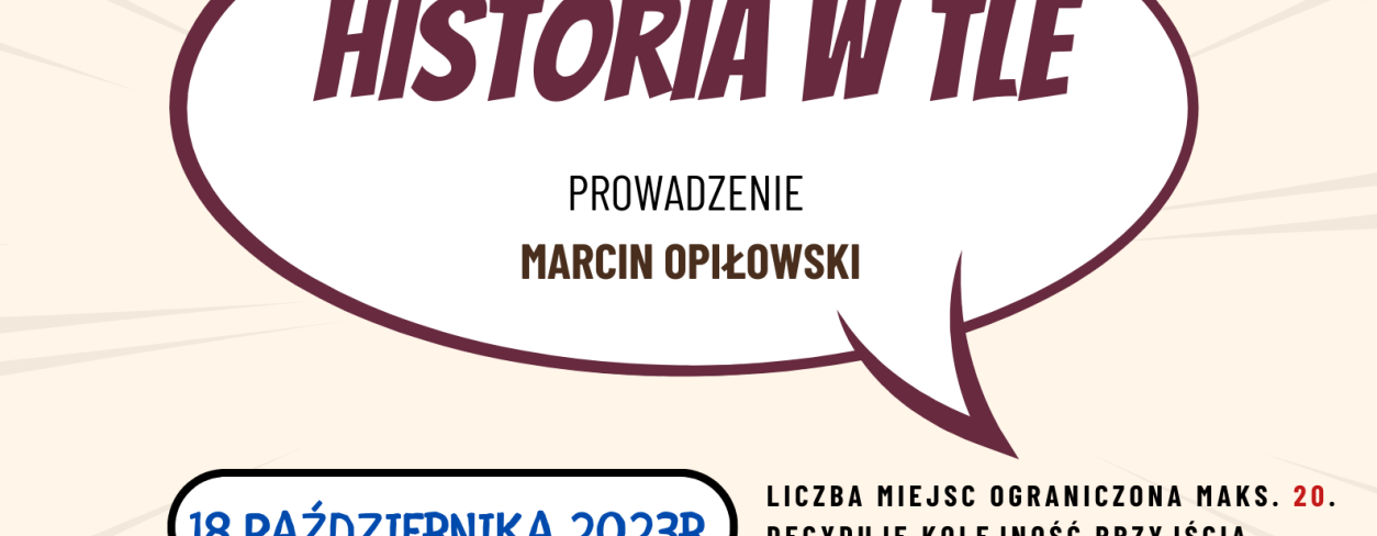 HISTORIA W TLE - WARSZTATY KOMIKSU 