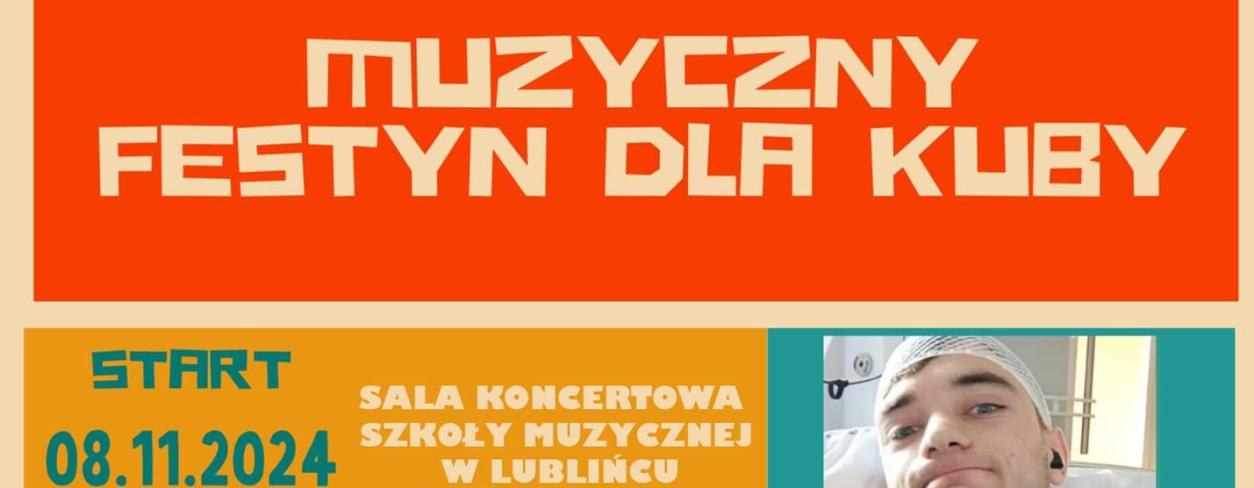 plakat informacyjny o festynie dla Kuby 