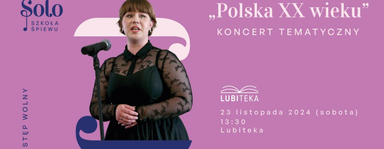 plakat zapraszający na Koncert Piosenek Polskich 