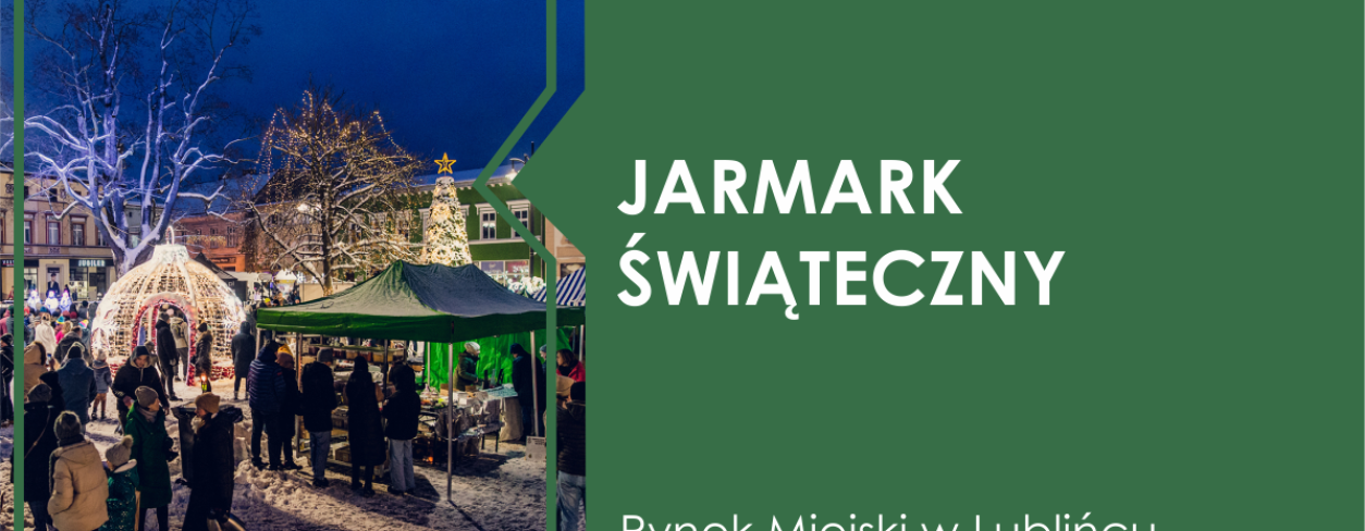 Grafika informująca o wydarzeniu Jarmark Świąteczny