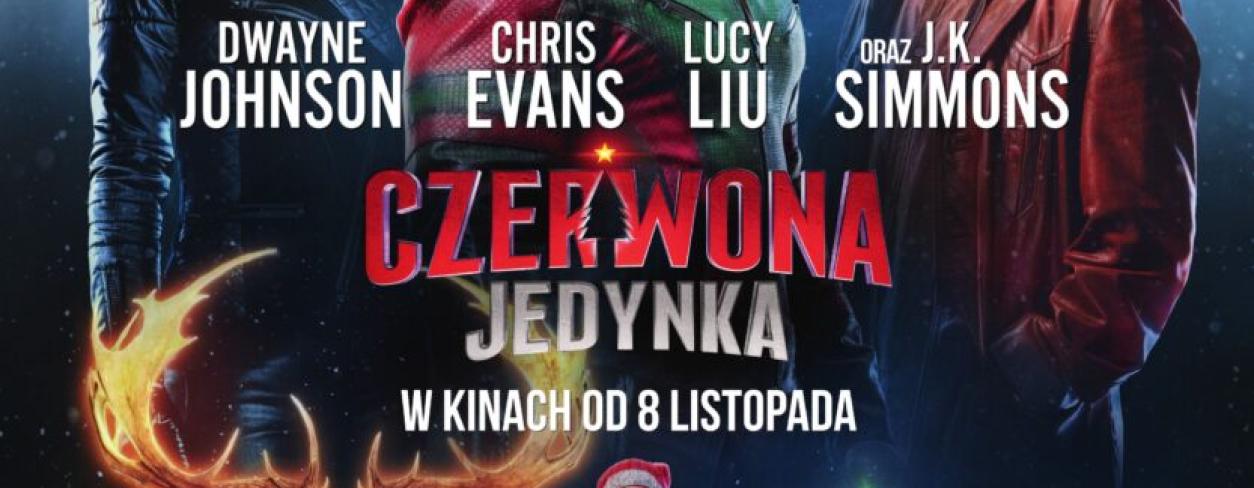 główni bohaterowie serii w ubraniach zimowych oraz  św. Mikołaj siedzący w saniach z zaprzęgniętymi reniferami 