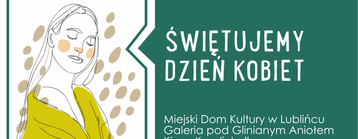 Plakat Dzień Kobiet 2025 w MDK Lubliniec 