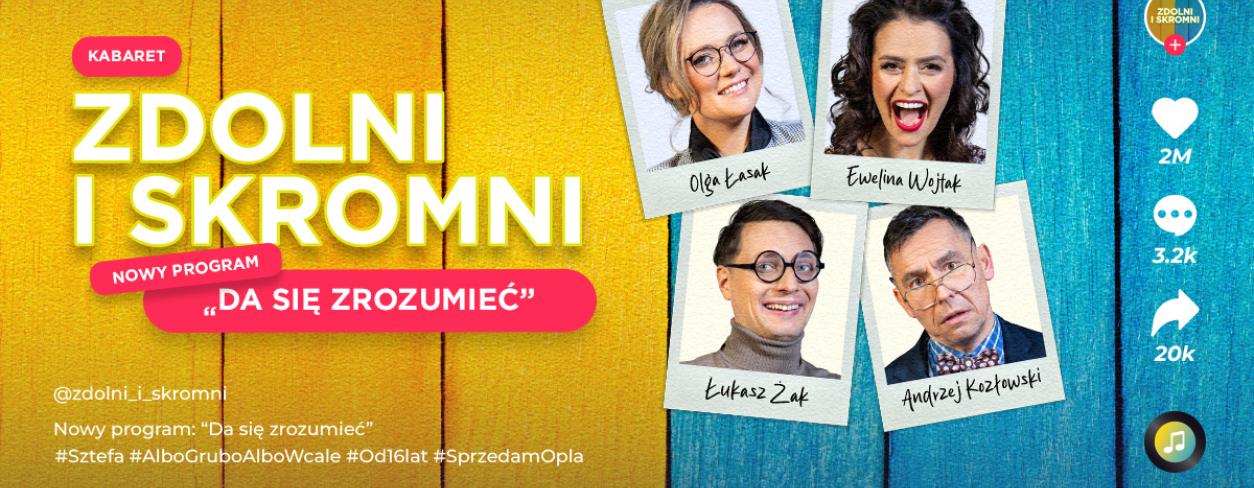 Kabaret Zdolni i Skromni w programie ,,Da się zrozumieć” - grafika 