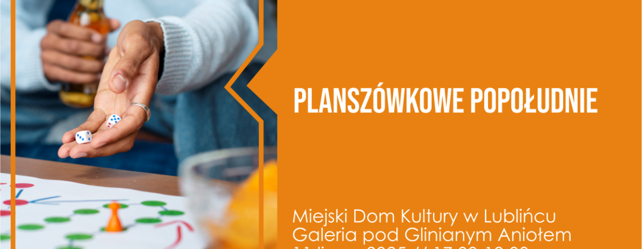 Grafika zapowiadająca Planszówkowe Popołudnie 