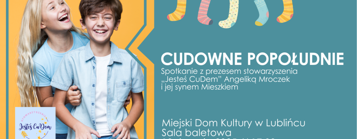 Grafika zapowiadająca wydarzenie ,,Cudowne popołudnie'' 