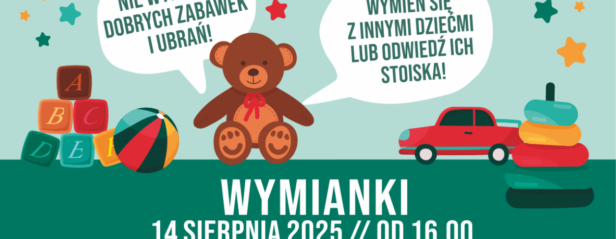 Grafika zapowiadająca wydarzenie ,,Wymianki'' 