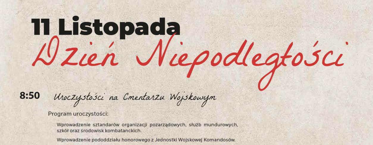 plakat informacyjny teść w opisie wydarzenia