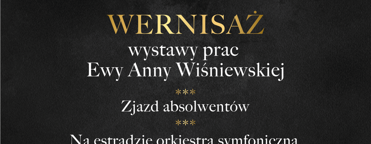 plakat informujący o Koncercie i wernisażu - 1 kwietnia 2026 godz.17.00