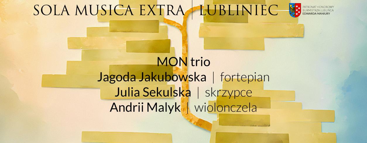 Plakat reklamujący koncert ,,Sola Musica Extra'' 