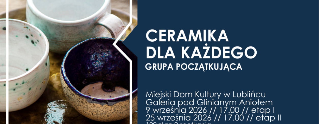Grafika zapowiadająca warsztaty  ,,Ceramika dla każdego''