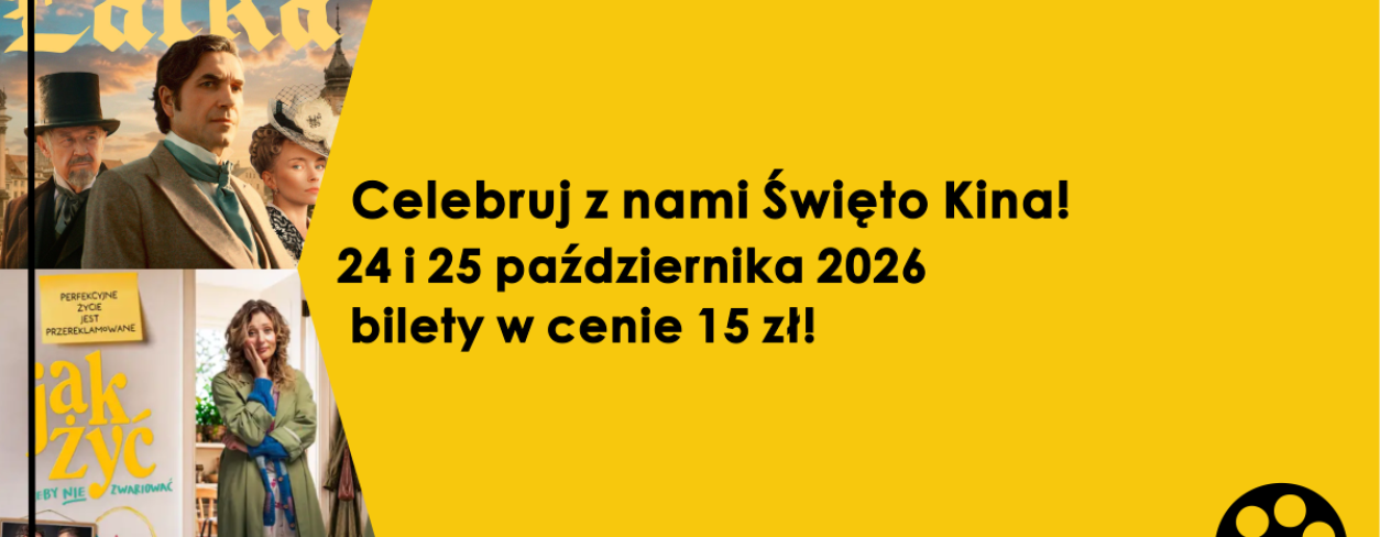 Grafika zapowiadająca Święto Kina 