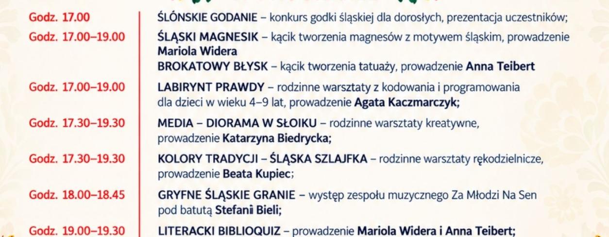 ŚLĄSKI MISZ-MASZ KULTUROWY: LUBLINIECKA NOC BIBLIOTEK