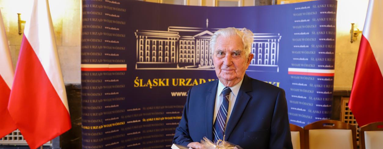 Pan Kazimierz Bromer wyrużniony podczas Gali Aktywny Senior 2022