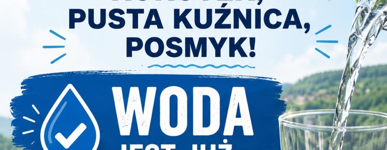 Informacja o wodzie zdatnej do picia 