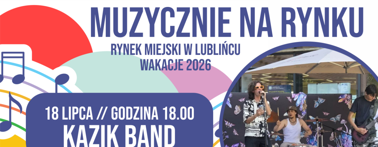 Członkowie zespołu Kazik Band oraz nazwa wydarzenia 