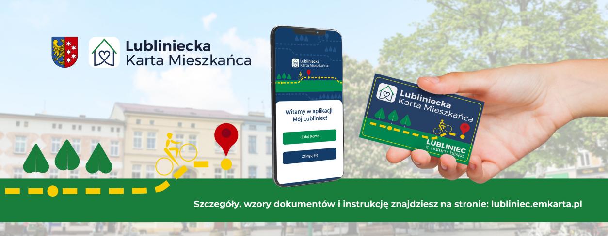 Aplikacja Mój Lubliniec oraz karta plastikowa 