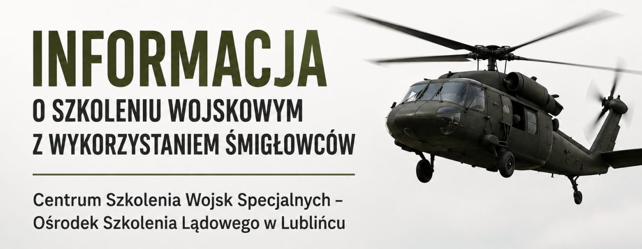 Śmigłowiec oraz data szkolenia, grafika wygenerowana przez AI 