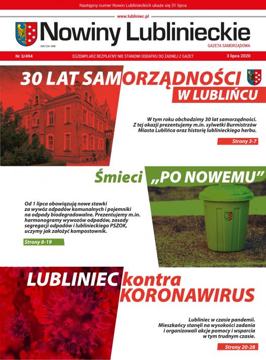 okładka Nowiny Lublinieckie 3/494