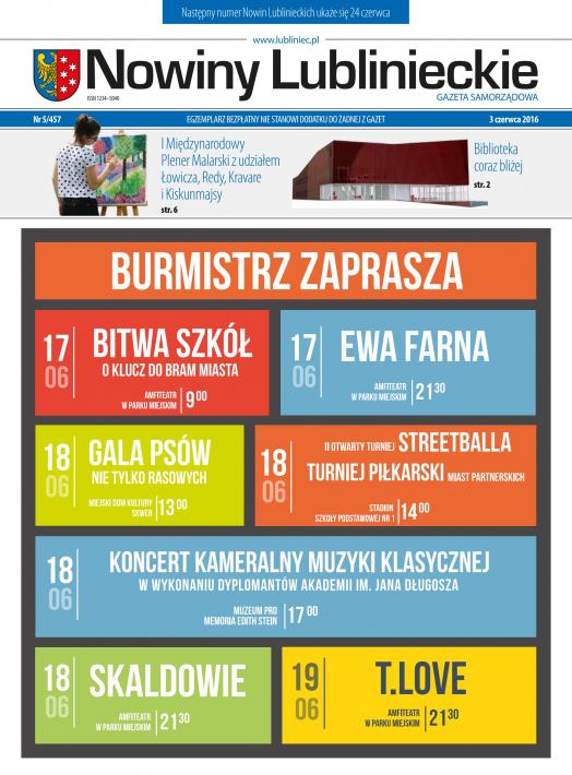 okładka Nowiny Lublinieckie 5/457