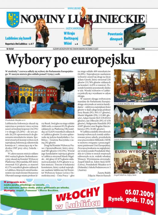 okładka Nowiny Lublinieckie 10/367