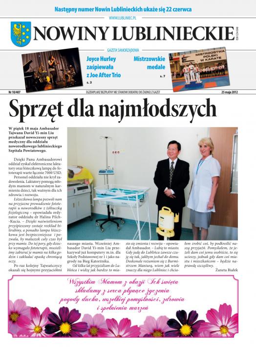 okładka Nowiny Lublinieckie 10/407