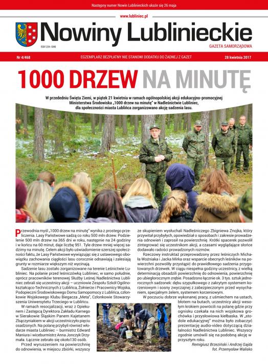 okładka Nowiny Lublinieckie 4/468
