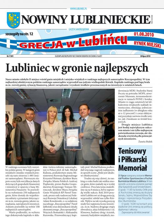 okładka Nowiny Lublinieckie 7/381